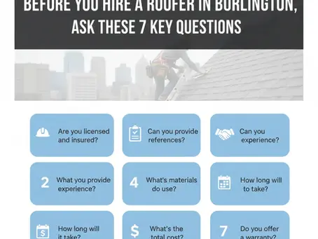 Before You Hire a Roofer in Burlington, Ask These 7 Key Questions