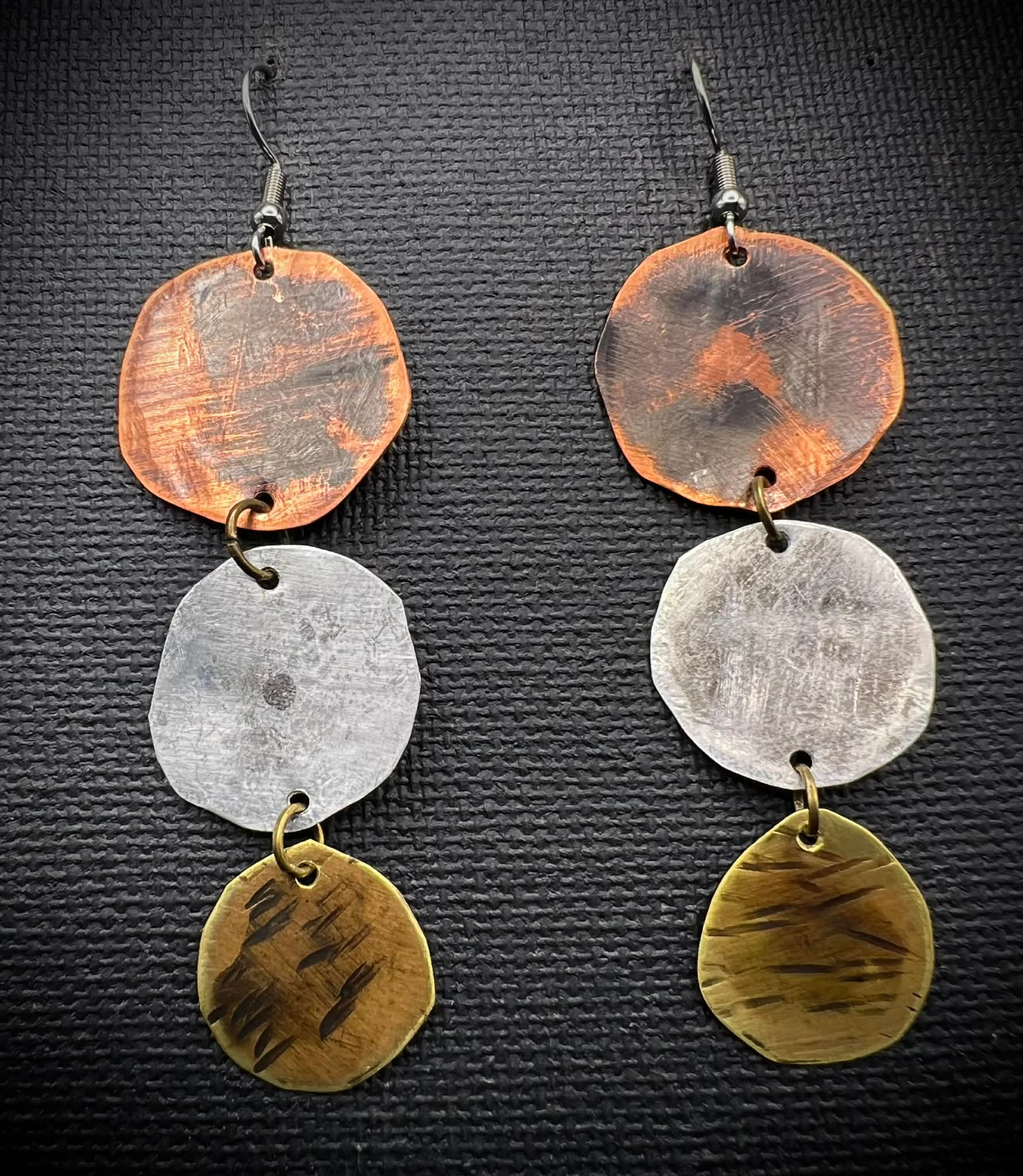 Copper, Aluminum and Brass Earrings