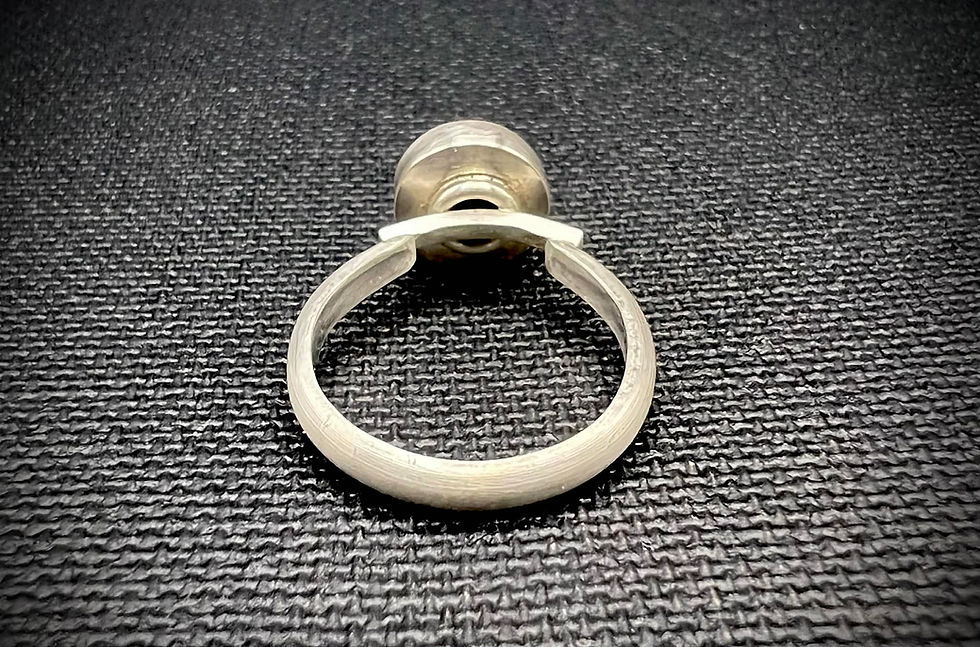 Thumbnail: Sterling Silver and Onyx Ring