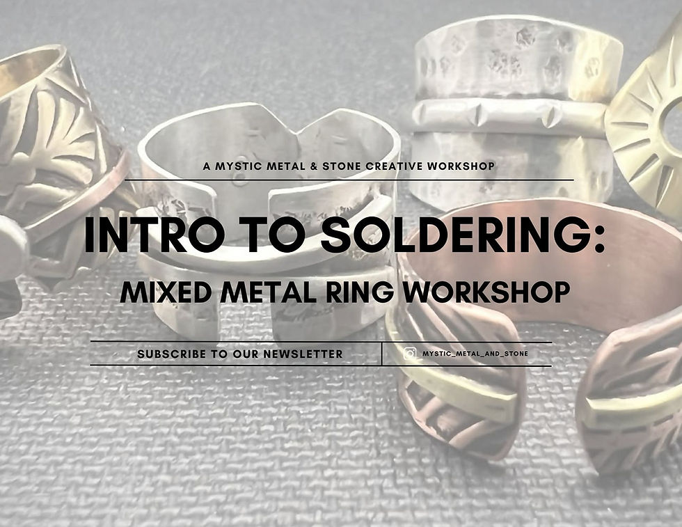 Intro to Soldering: Mixed Metal Ring Workshop