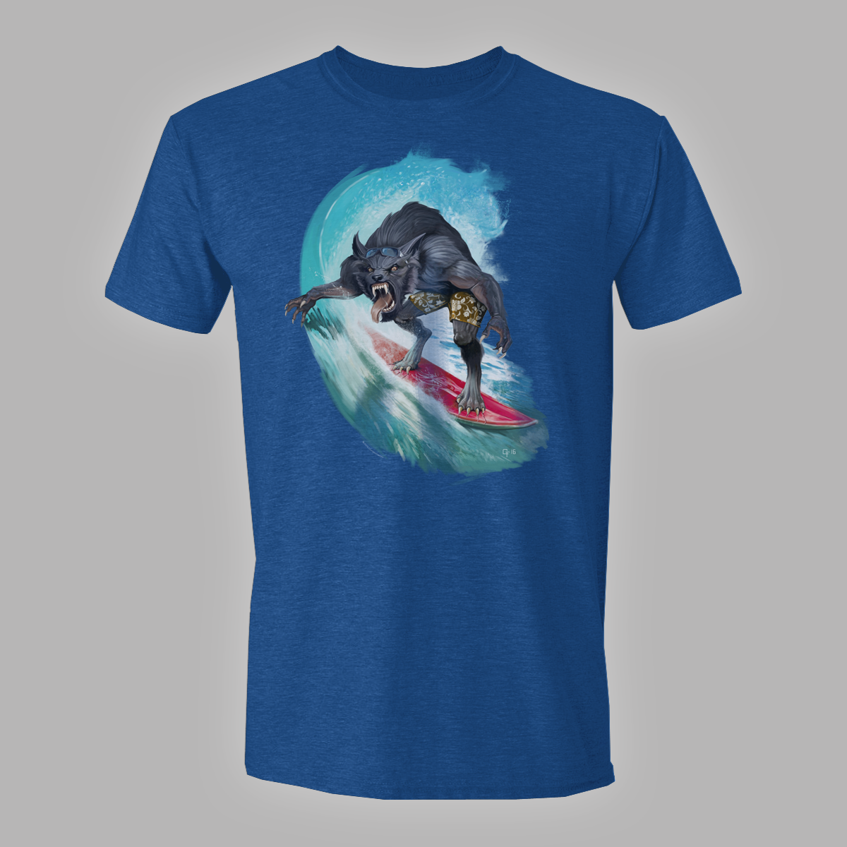 Surfing Werewolf Shirt