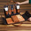 Miniatura: Set De Picnic Premium Para 2 Con Bolso Eco Cuero Y Tabla