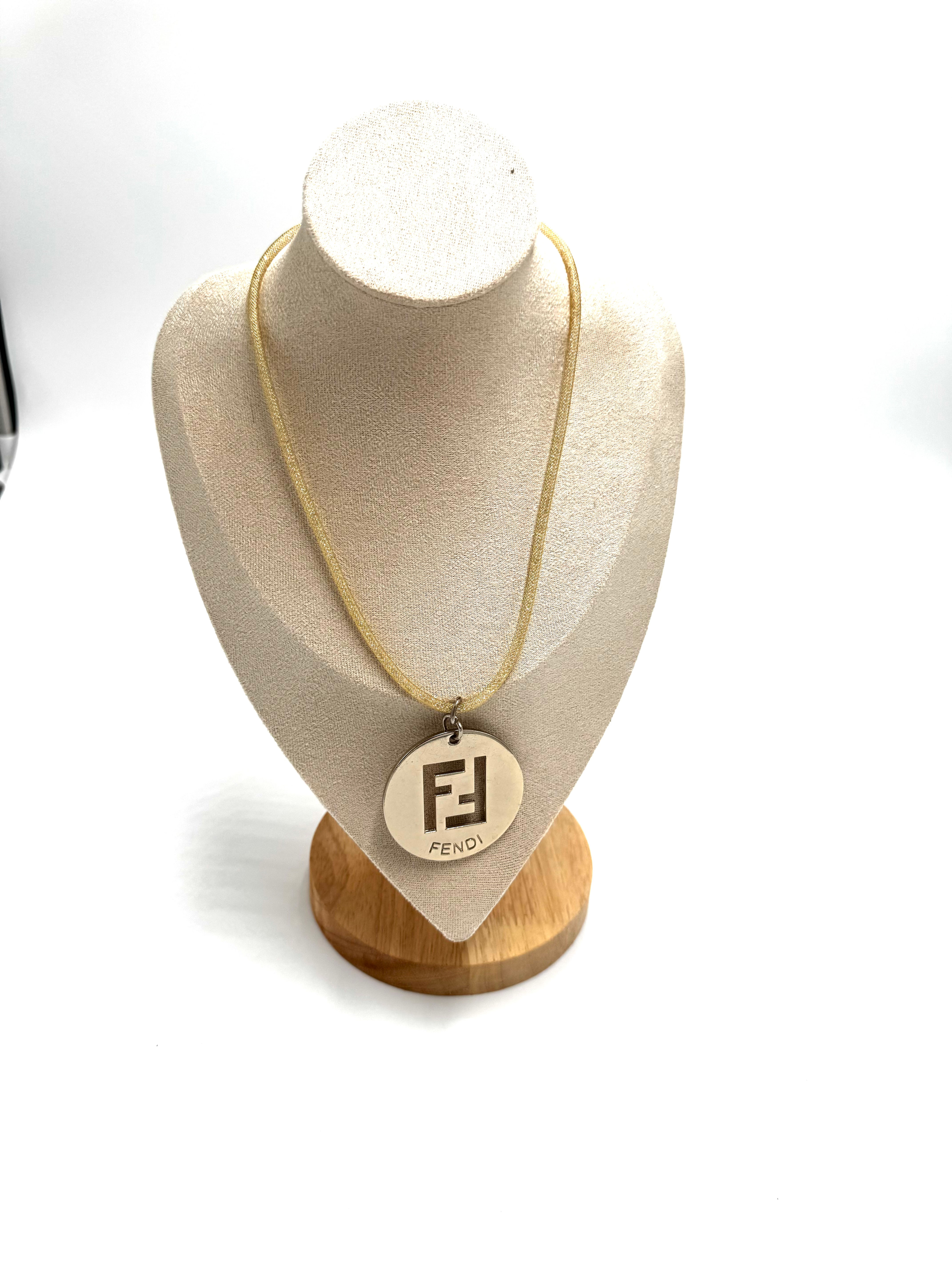 RARE gold toned hardware necklace
