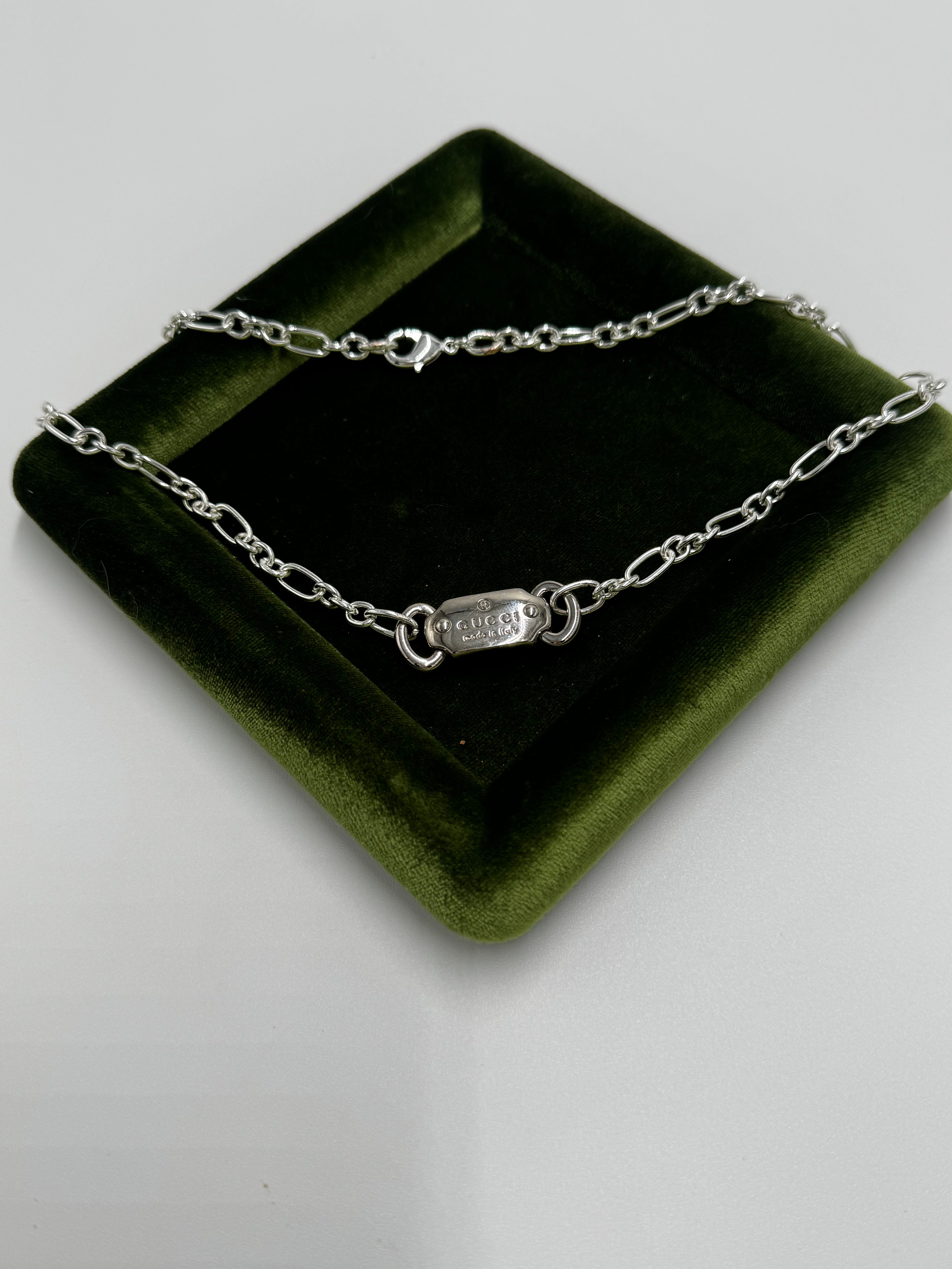 GUCCI Silver hardware necklace