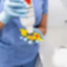 Fluoride gel tray prepared for a patient in Oran, Ankara
