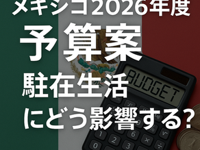 メキシコ2026年度予算案|駐在生活に影響する公共料金・治安・インフレは?