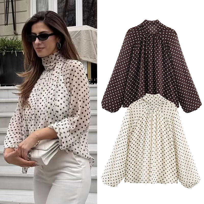 The Parisian Chic Polka Dot Blouse