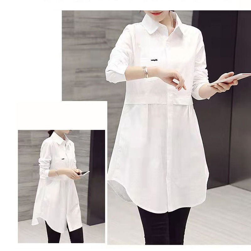 Thumbnail: Women's Plaid Shirt Design Sensation Fashionable Oversized Long Sleeve Pure Cott
