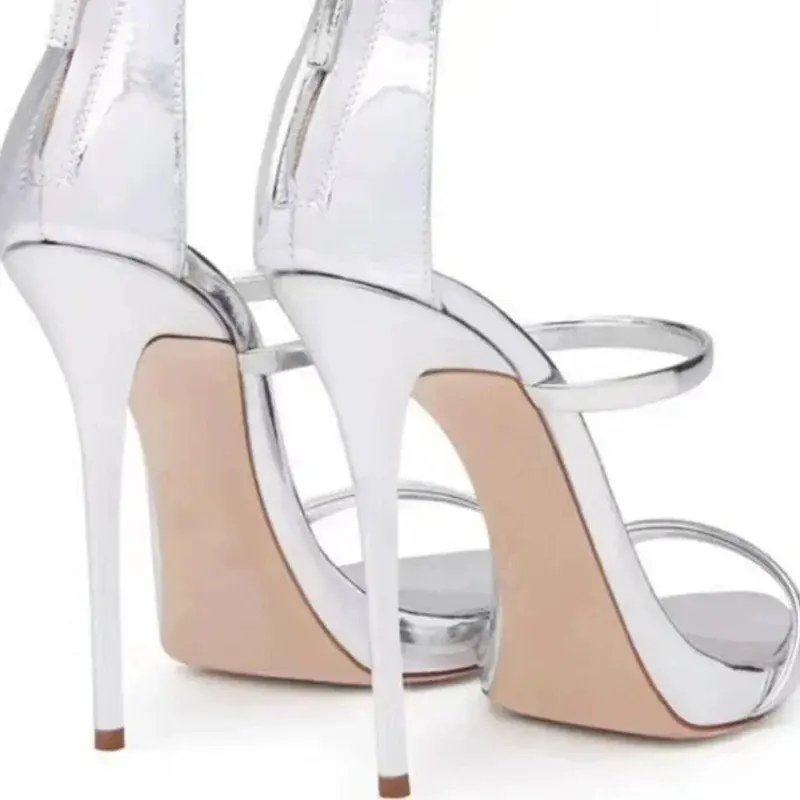 Thumbnail: The Minimalist Triple-Strap Stilettos: Sleek Red Carpet Glamour