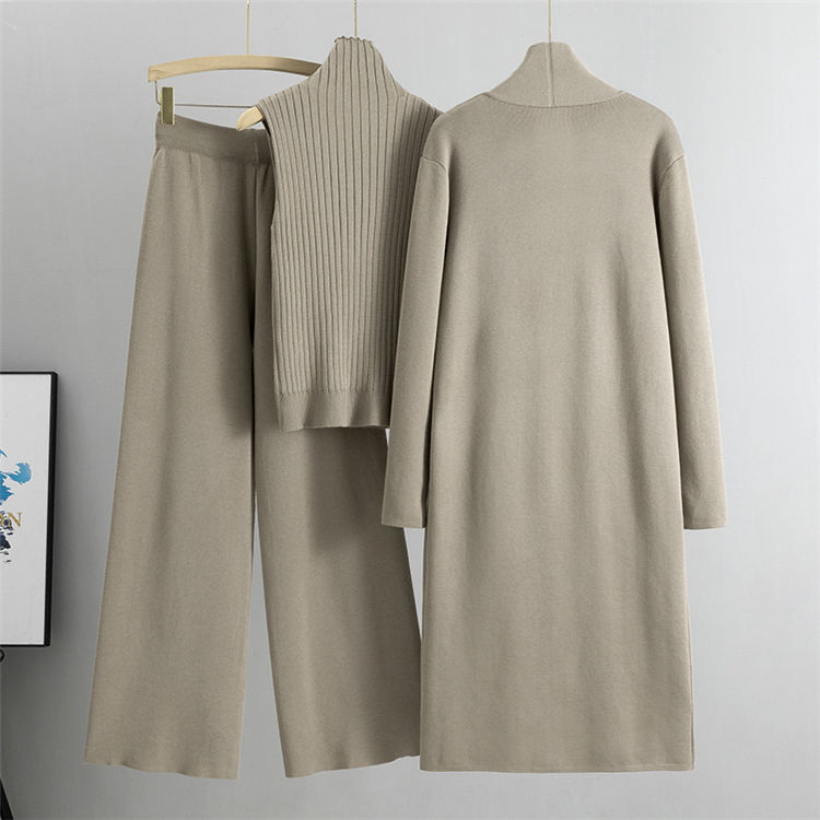 Thumbnail: The Viral Cozy Luxury Icon: Premium 3-Piece Ribbed Knit Lounge Set