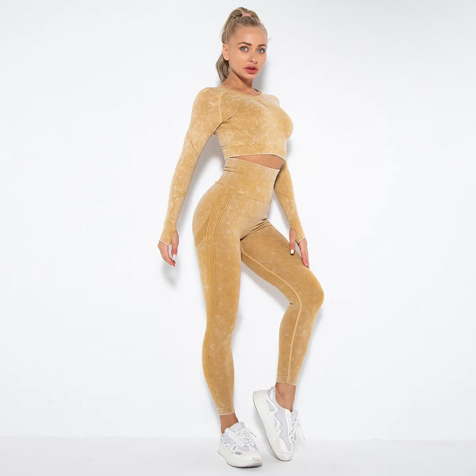 Thumbnail: TUTF Acid Wash 2pc Workout Set