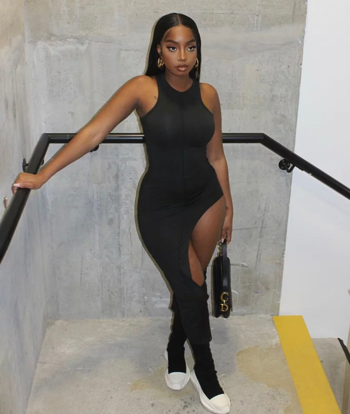 624 Womans Kilou Sexy Side Cut Out Mini Dress