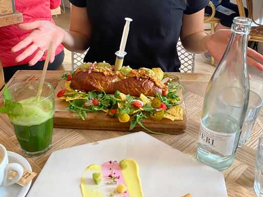 Brunch and Cake in Barcelona, Spain