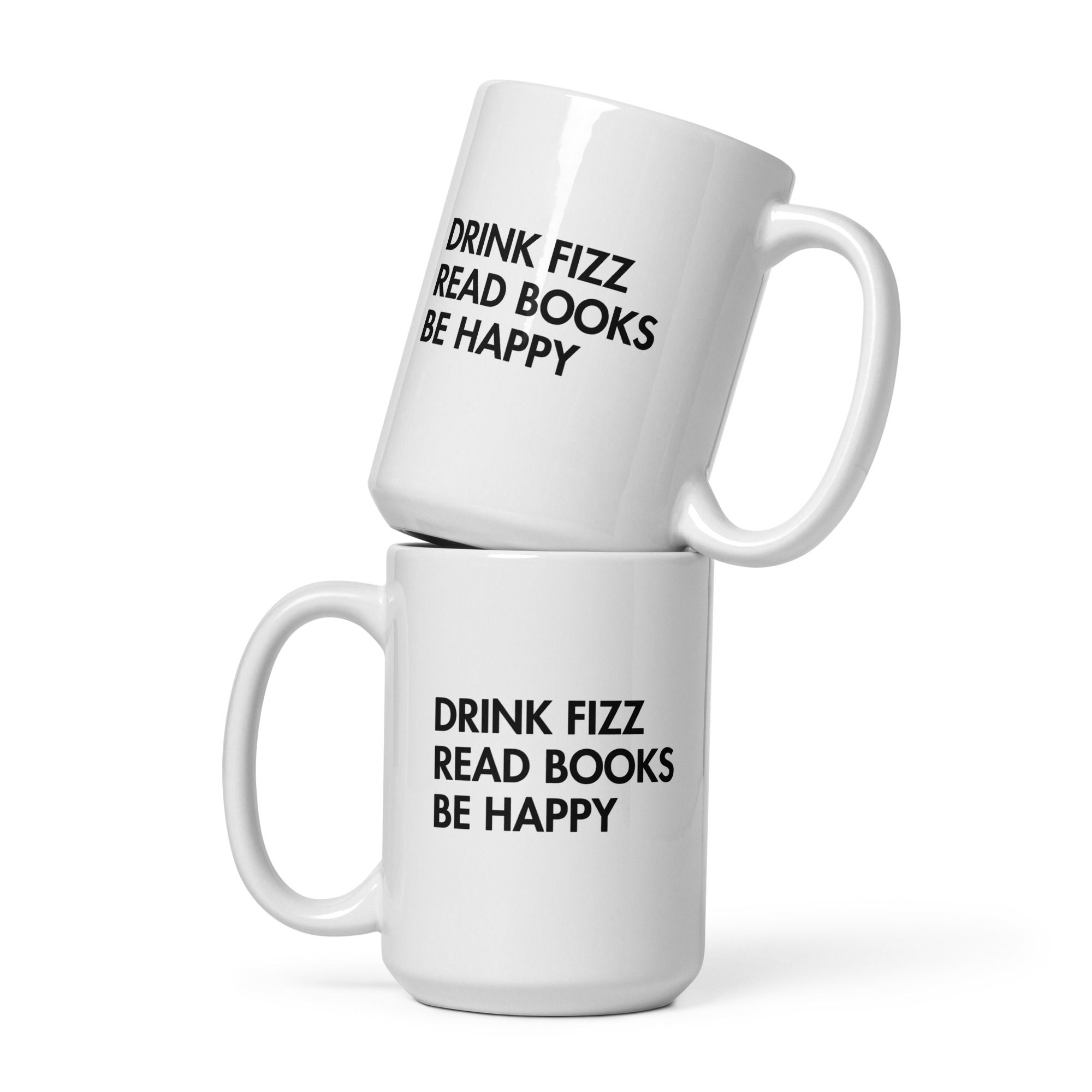 Drink FIzz White glossy mug