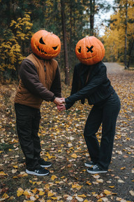 Halloween Pumpkin Heads at Mission Creek Park, Kelowna