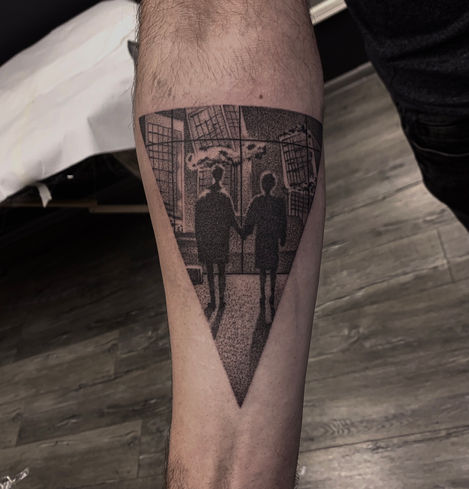 fightclub tattoo dotwork