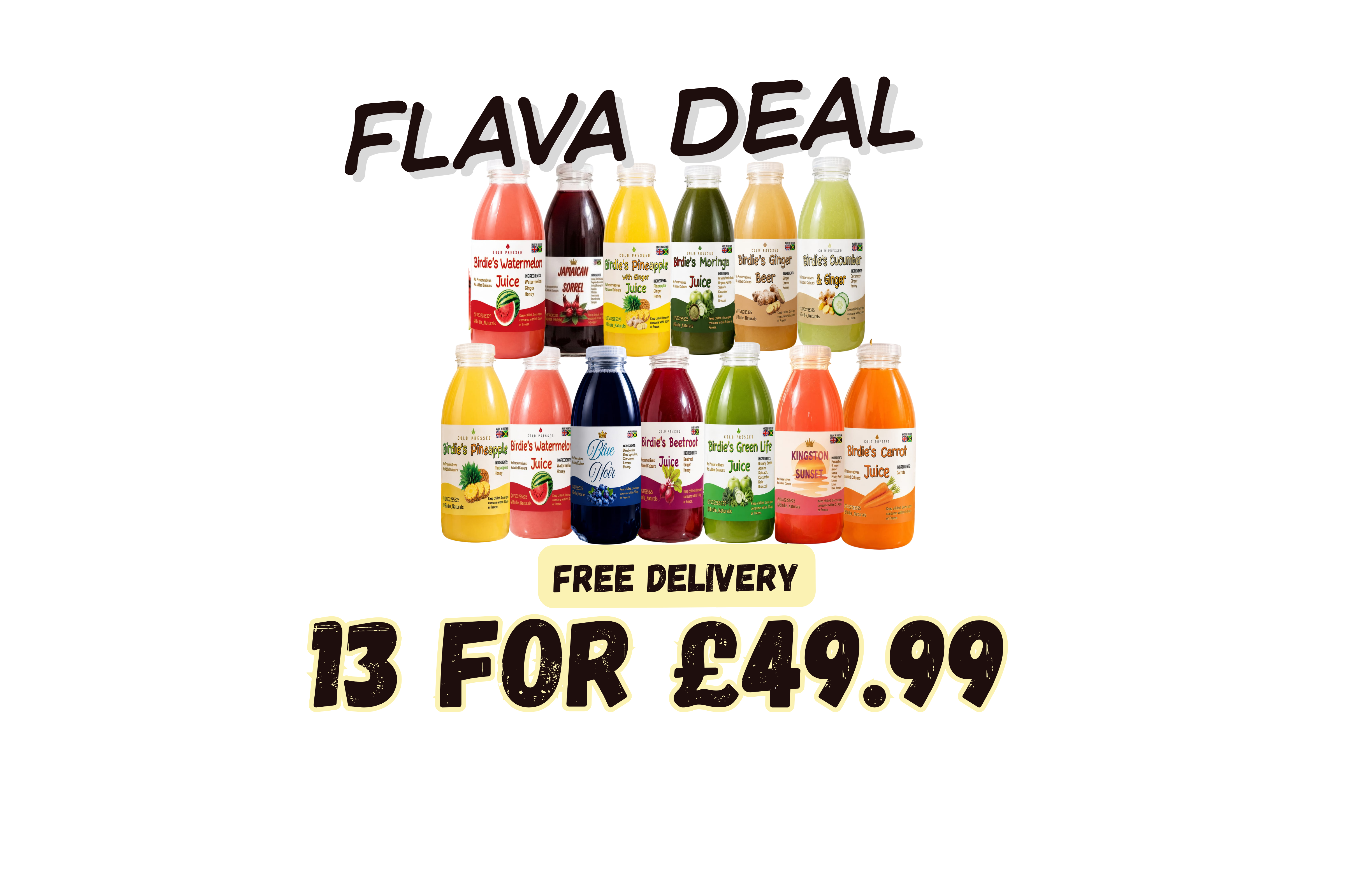 THE BIRDIE'S FLAVA BUNDLE — All Flavours (250ml)