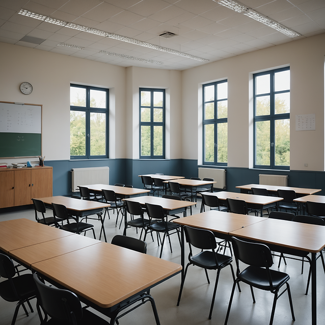 Salle de classe vide