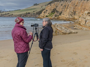 A stunning winter's day for gentle photography on the South Arm Peninsula
