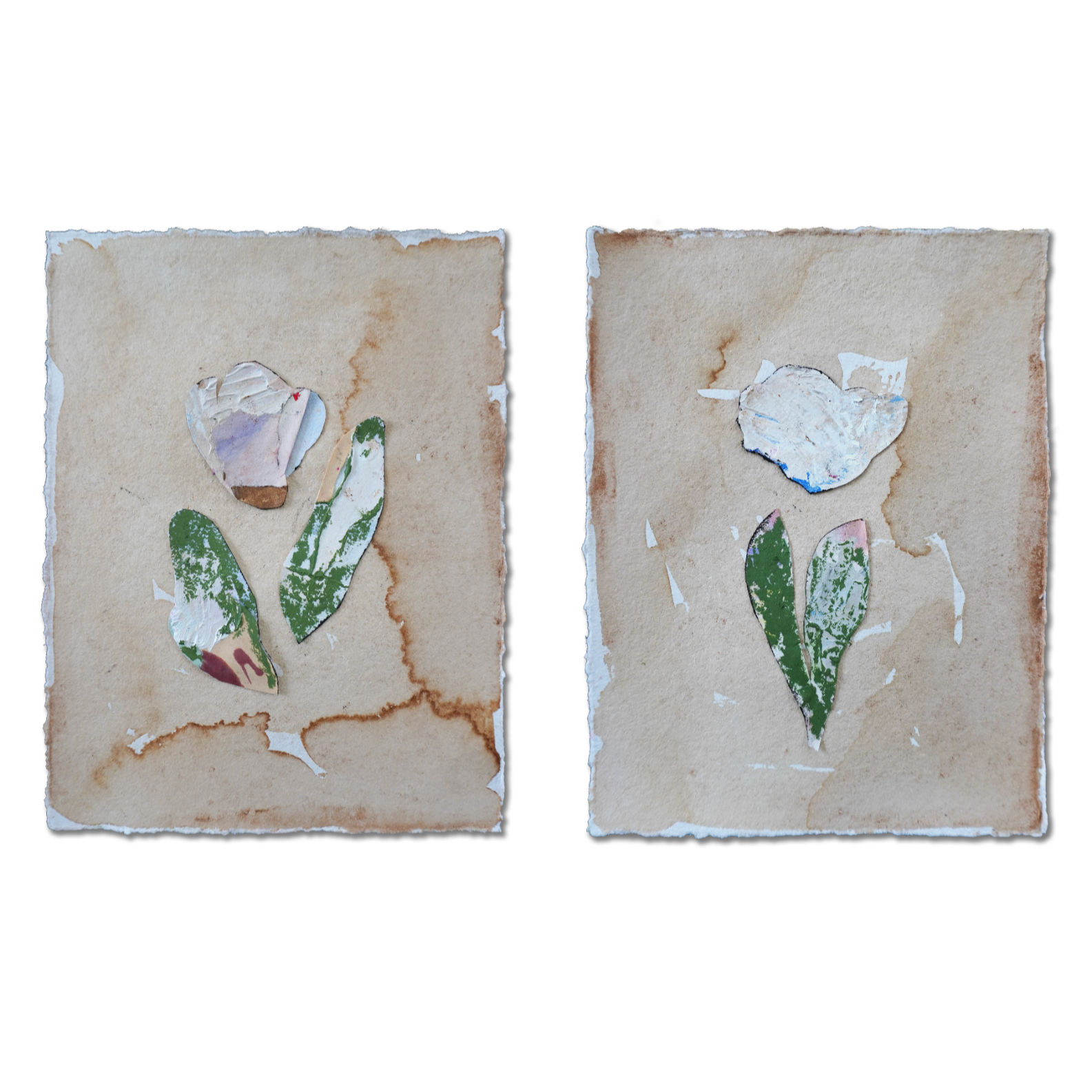 Fragment: Verdure I & II (9" x 12")