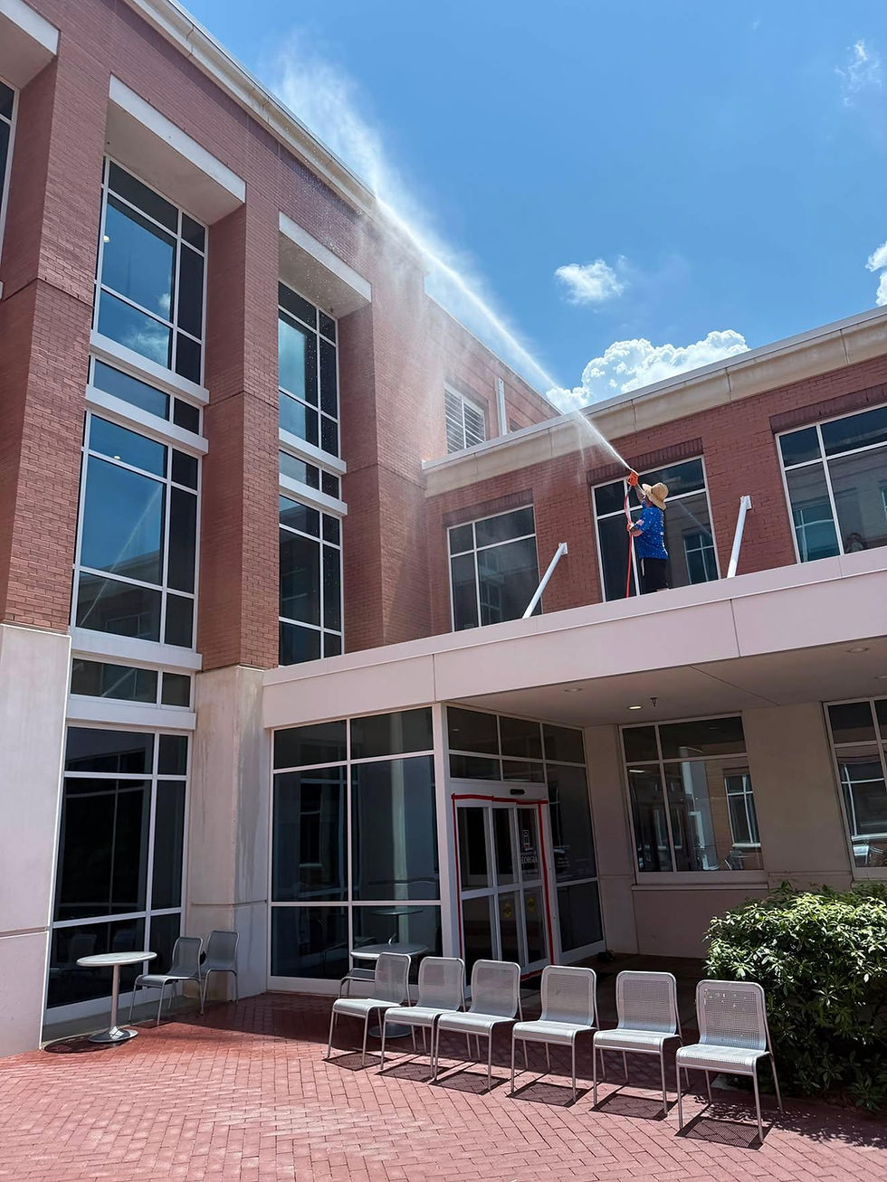 Commercial pressure washing in Greenville SC by Upstate Pressure Washing Solutions