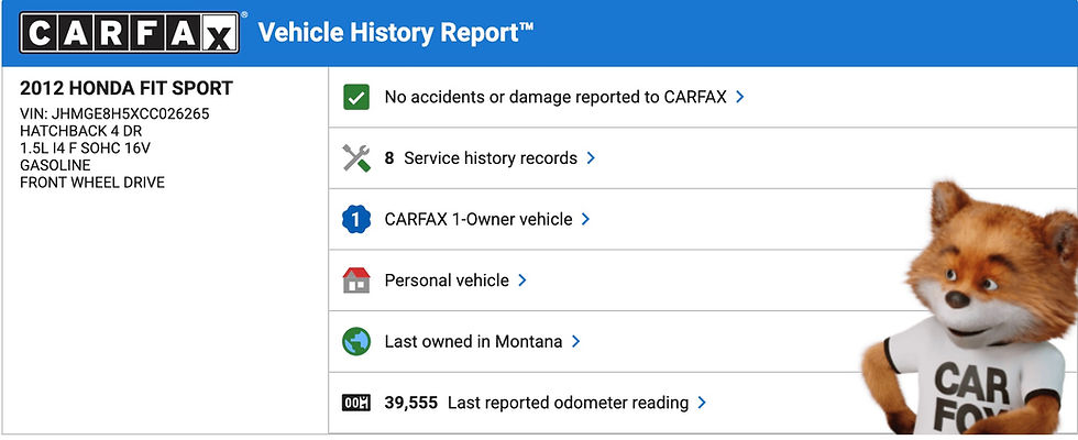 Thumbnail: 2012 Honda Fit Sport w/ 39k Miles