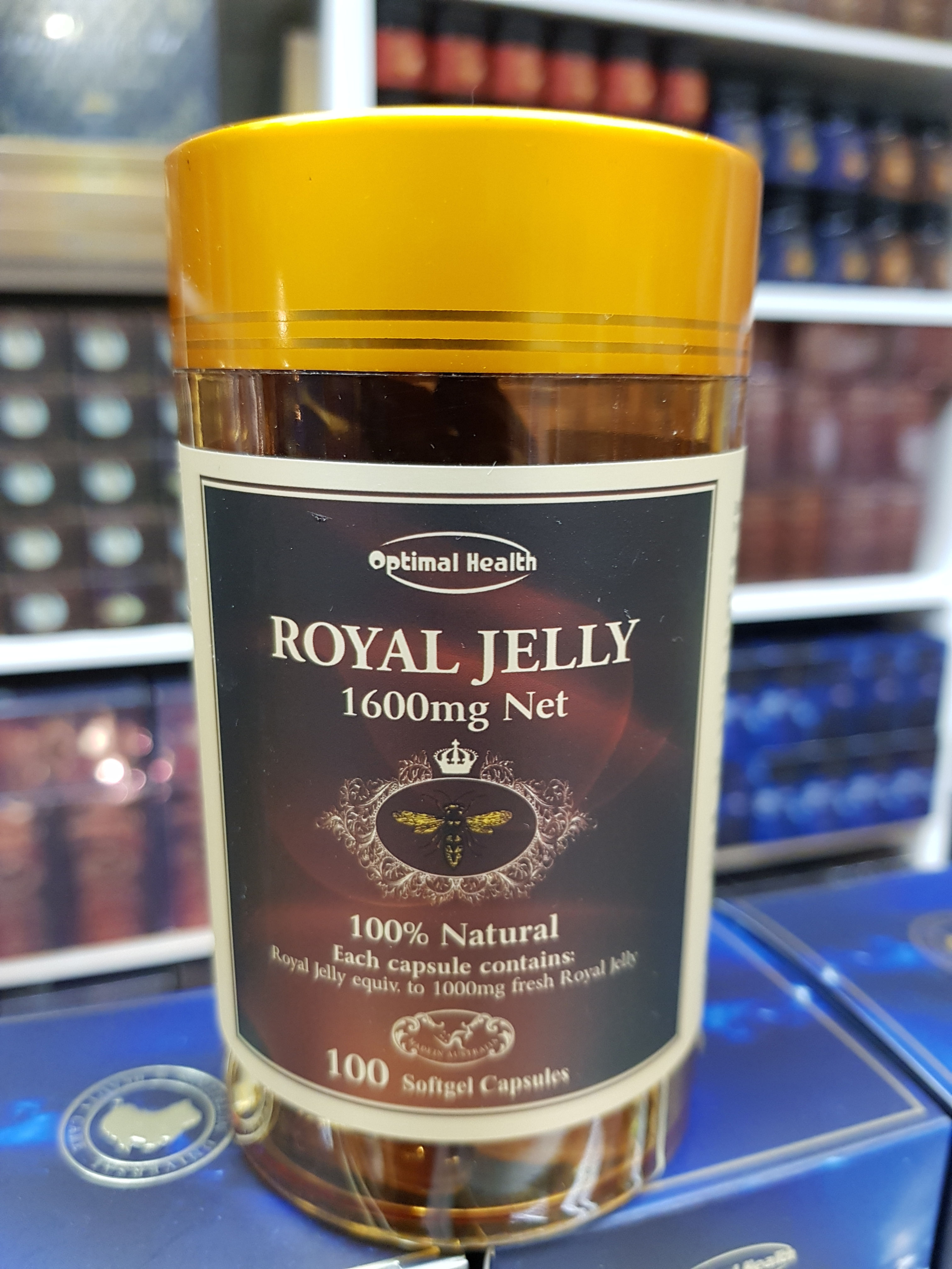 Optimal Health Royal Jelly 100 Capsules GMP HEALTH AUSTRALIA
