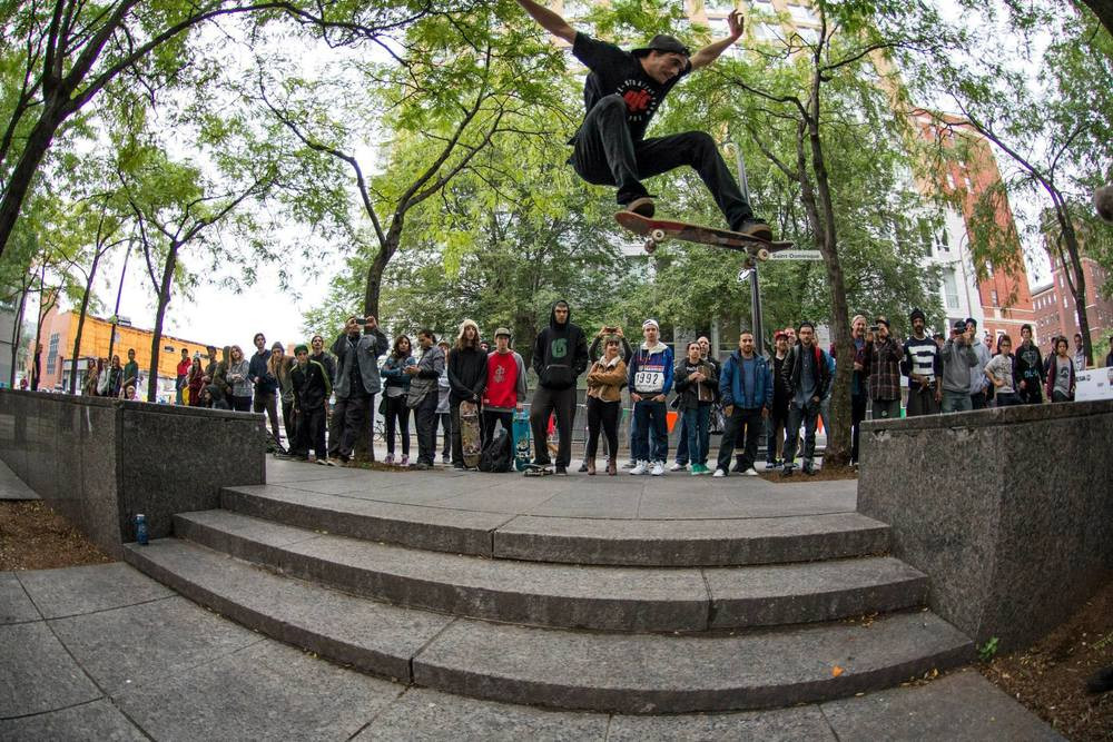 Hugo Papillon at Peace Park. Photo by Erik Lemay