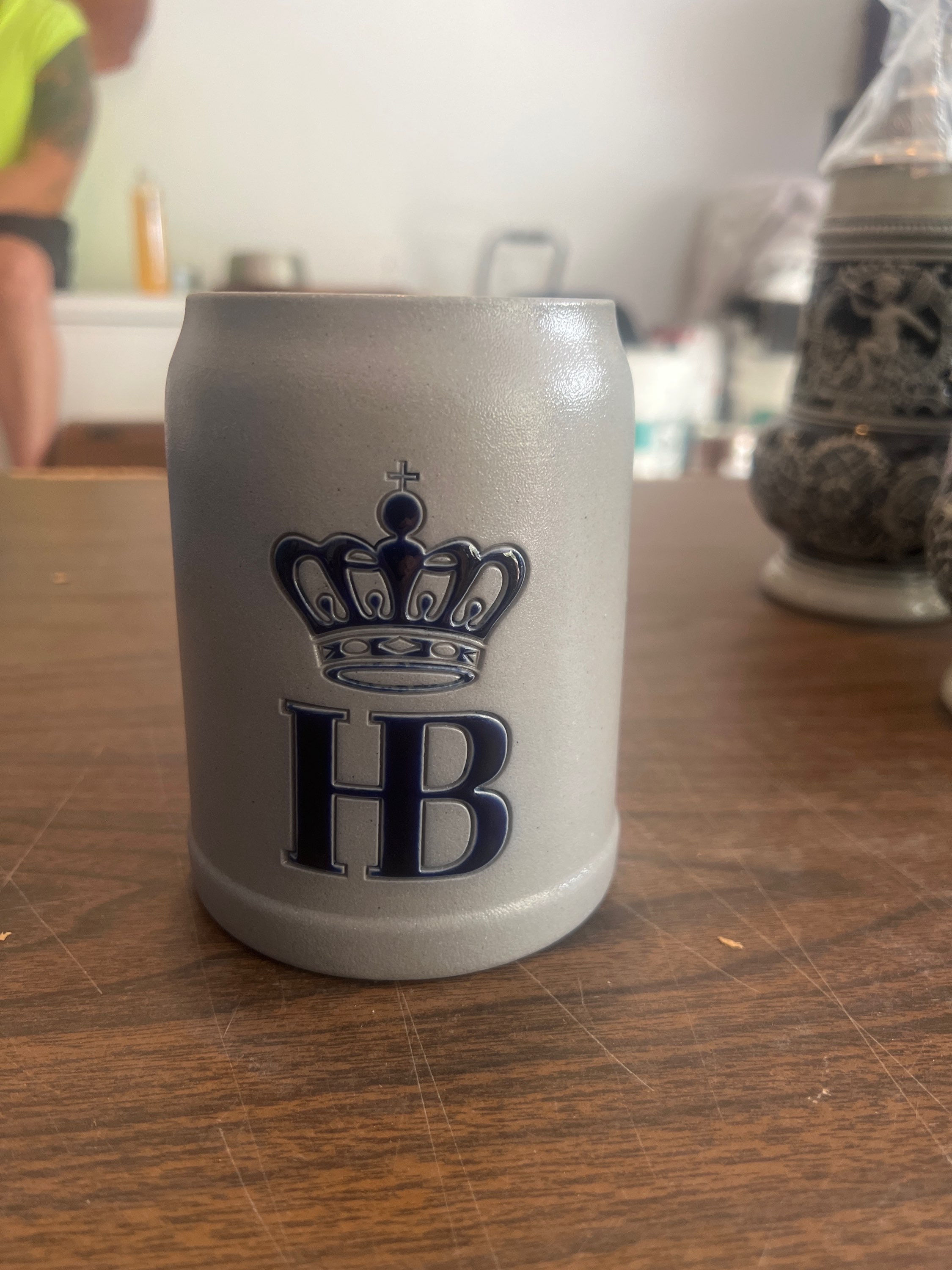 Hofbrauhaus half liter salt glaze