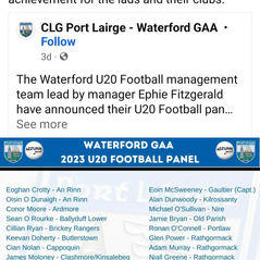 U20 Waterford Football