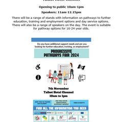 Pathways Fair 7th November