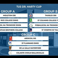 Harty Cup Draw Results