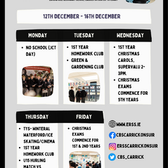 The week ahead!