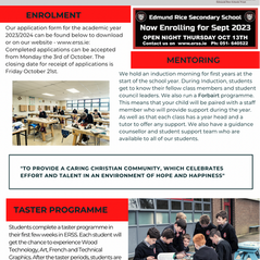 Transition into 1st year Programme