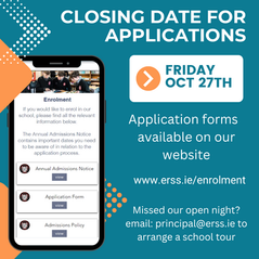 Closing date for Applications is this Friday 27th October