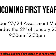 Assessment Exams for 2023/2024