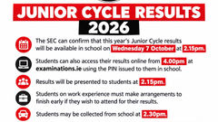 Junior Cert Results 2026