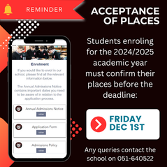 Acceptance deadline Dec 1st