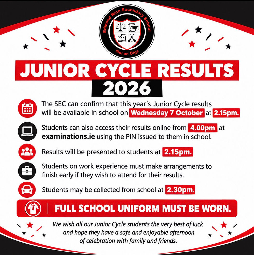 Junior Cycle Results 2026
