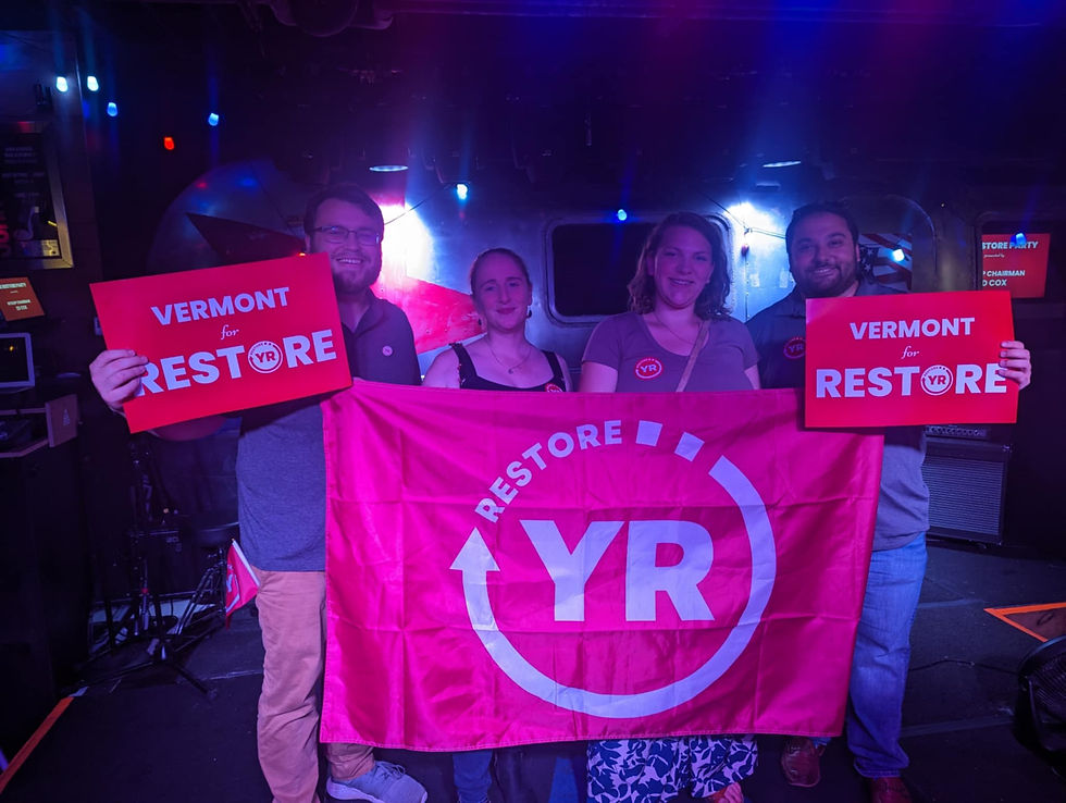Vermont supported the RestoreYR slate. They were the only candidates who had a published and clear vision and plan. We were proud to support them, even though they ended up losing by around 3% of the vote.