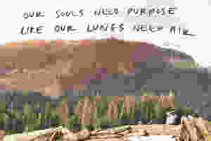 our souls need purpose like our lungs need air