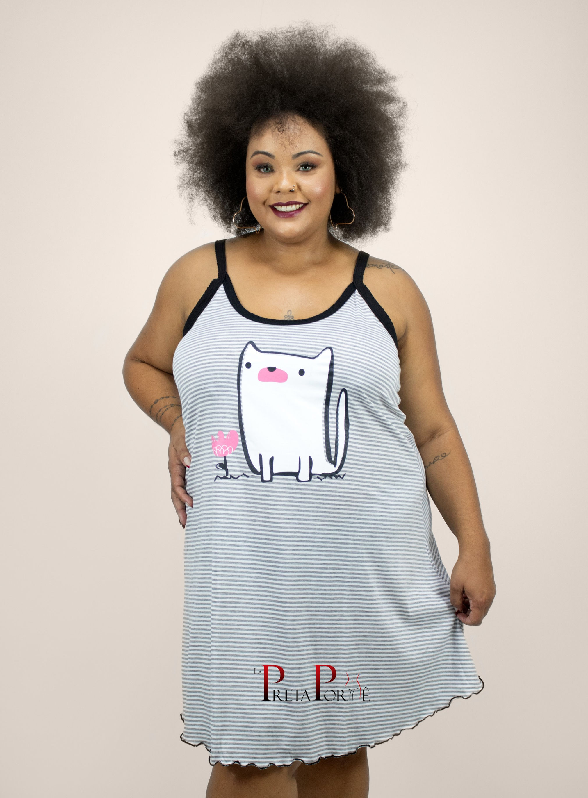 CAMISOLA ESTAMPADA 100% ALGODÃO