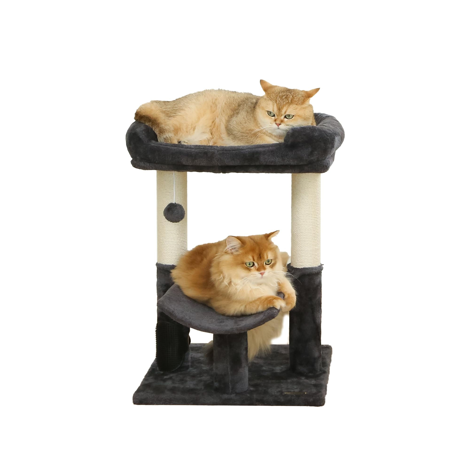 Cat Tree Tower for Indoor Cats Cat Scratching Post Made with 100% Natural Sisal