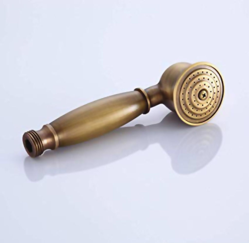Miniatura: Ducha de mano victoriana. Material bronce acabado Gold