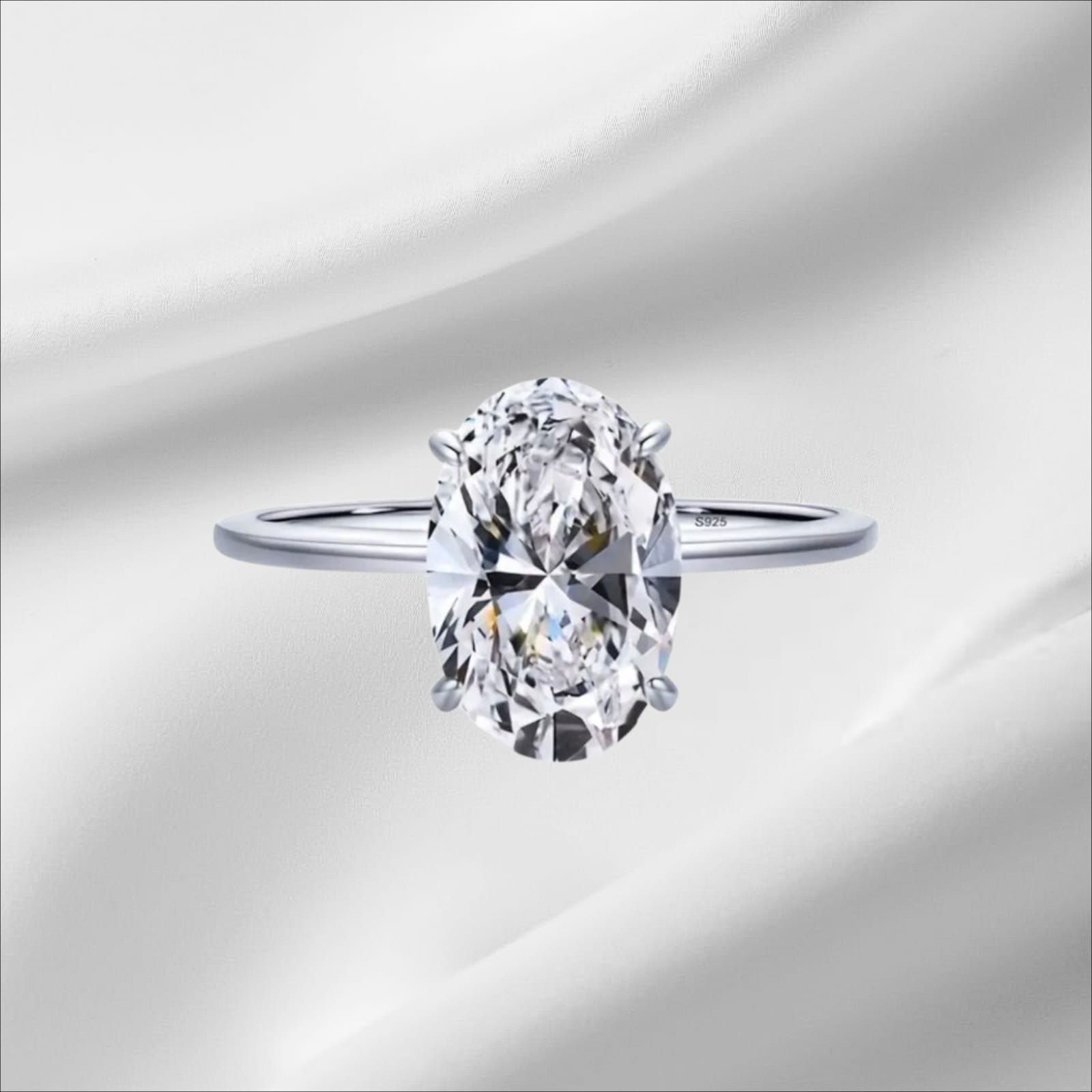 Luna Oval 1ct Verlobungsring
