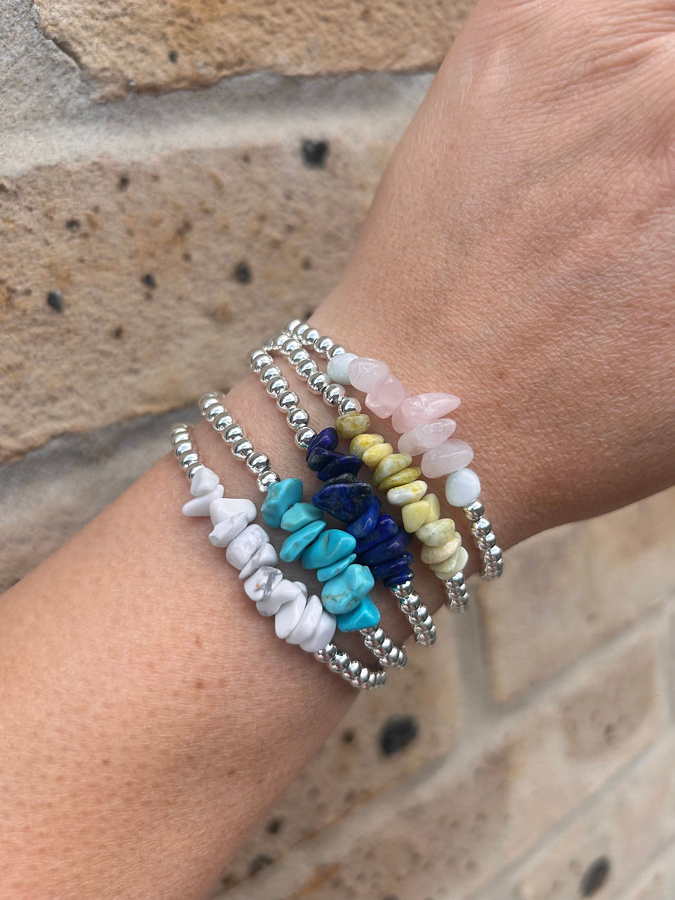 Thumbnail: Silver Plated Crystal Healing Bracelets