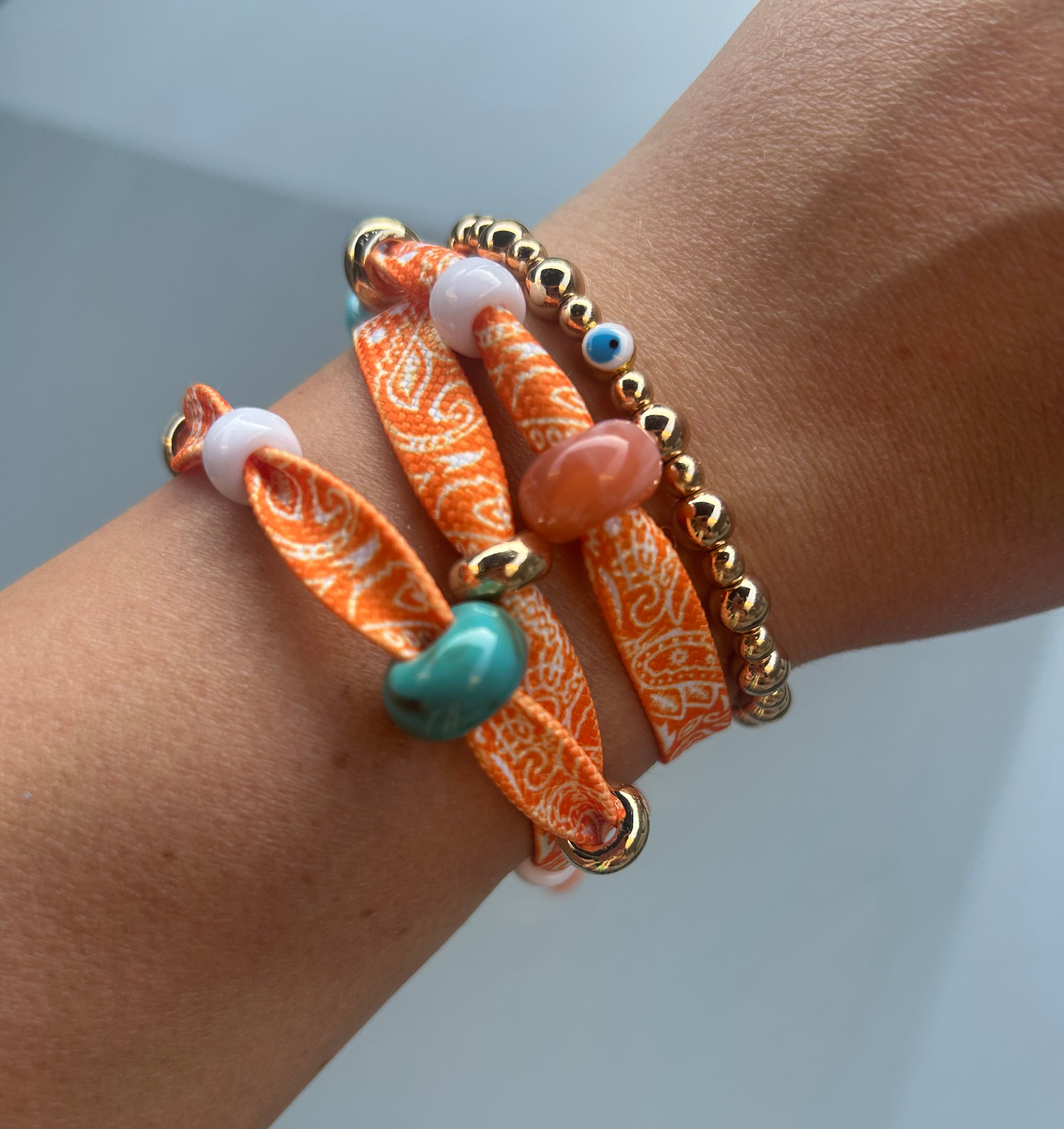 Orange 🍊 Wrap Around Bracelet 