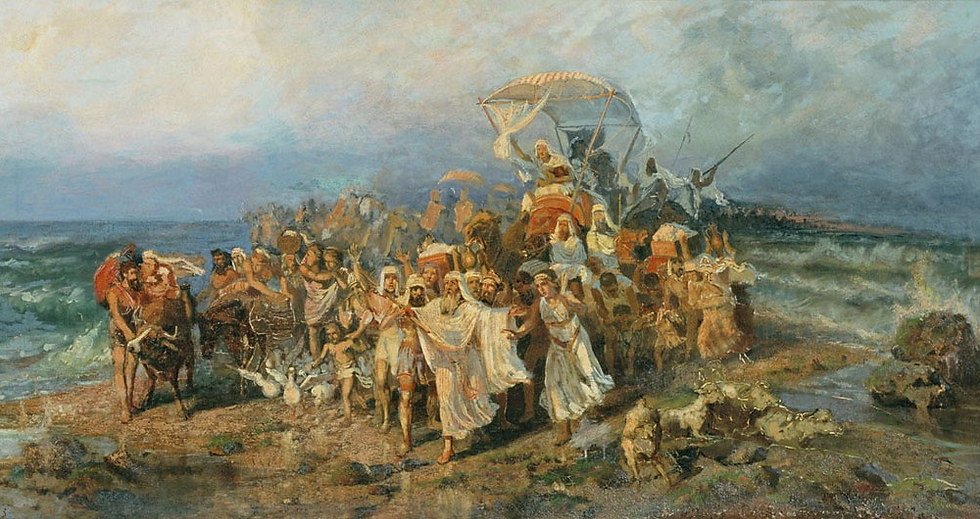 וילהלם קוטרניבסקי, בני ישראל חוצים את ים-סוף