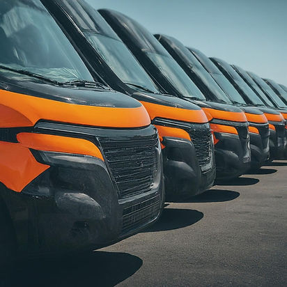 orange and black vans