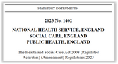 The right to visit people in care homes and hospitals